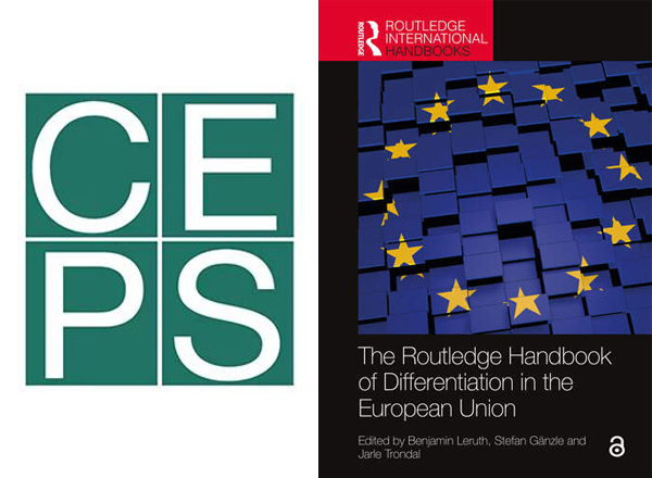 Photo of CEPS-logo and cover of the book